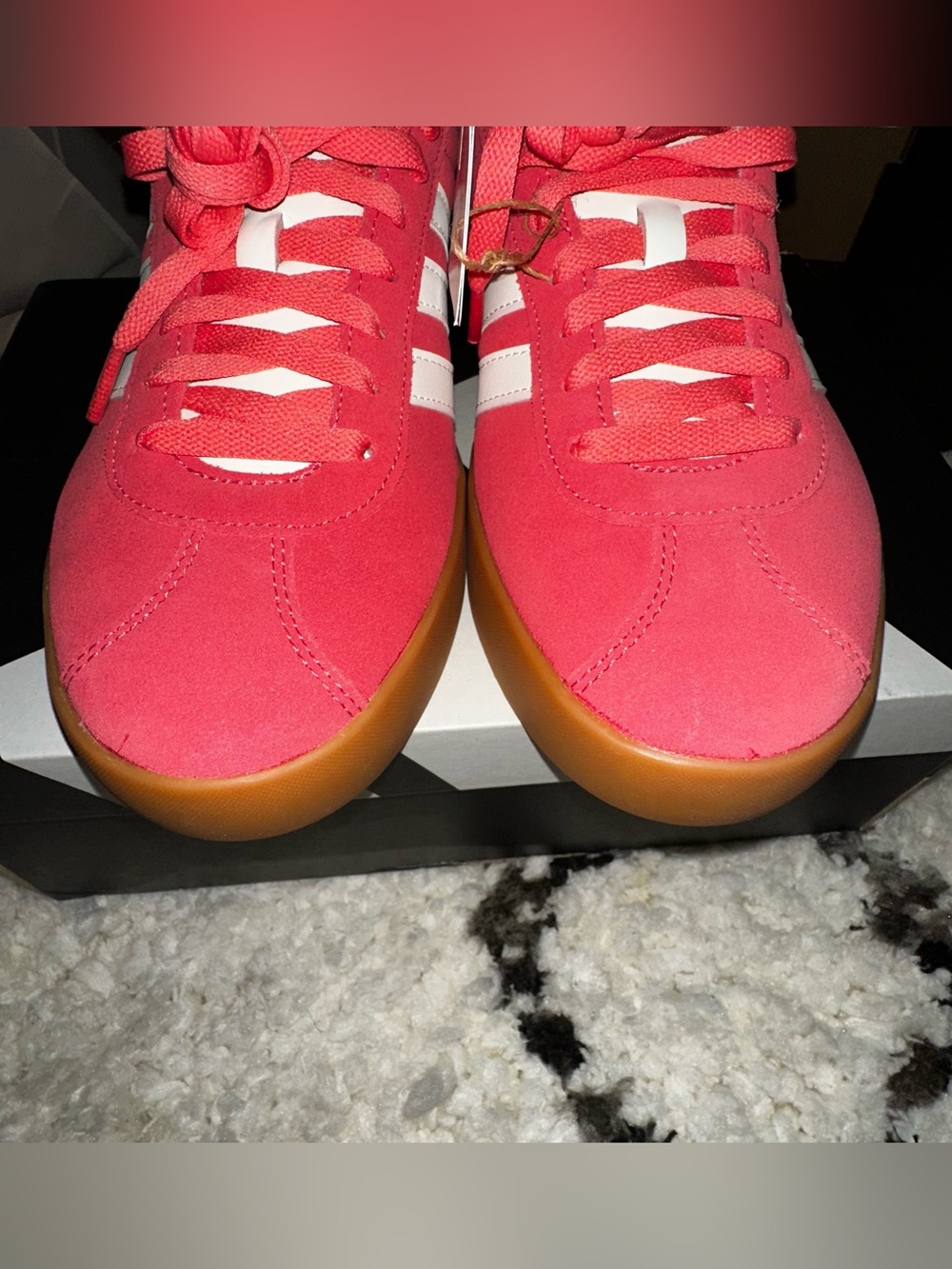 NIB adidas Women’s VL Court 3.0 Sneakers Sz 8.5 Preloved Scarlet Color - Picture 10 of 14